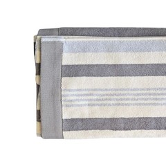 Hotel & Spa Pool Beach Towels 100% Ring Spun Cotton Gray Striped Hanging Loop