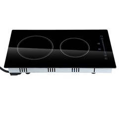 VEVOR 12″ Built-in Electric Cooktop Radiant Ceramic Cooktop 2 Burners 110V