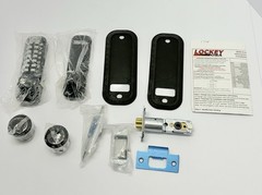 Lockey 2830JB/MG 2000 Series Keyless Entry Single Combination Knob Set – Black