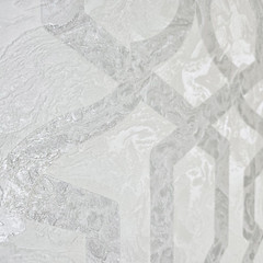 White cream tan silver trellis lines faux liquid art marble textured Wallpaper