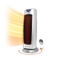 Comfort Zone Oscillating Digital Tower Space Heater with Remote Control