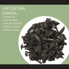 Horticultural Charcoal Plant Hardwood Soil Amendment Orchid Terrarium & Garden