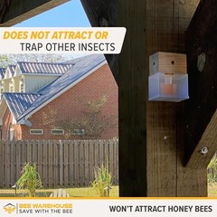 Carpenter Bee Trap – Wood Boring Bee Trap – Unique Catch & Release Outdoor Carpe