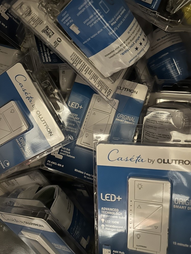(5) Lutron PD-6WCL-WH-R Lighting Dimmer Switch – White (qty 5) Free Shipping