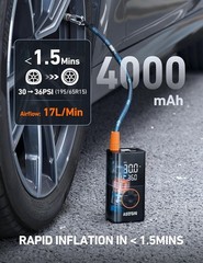 AstroAI L7 Portable Tire Inflator 150PSI Cordless Air Compressor Car Bike Pump