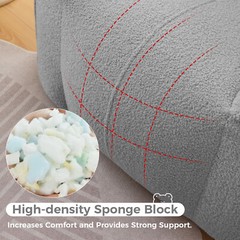 Single/Loveseat Giant Bean Bag Chair Comfy Lounge Lazy Floor Sofa for Adults