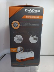 Chef’s Choice Diamond Hone Electric Knife Sharpener D202 2 Stages Orange White